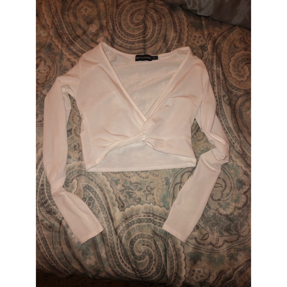 Twist front crop top